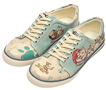 DOGO Sneaker -Sleeping Dogs- Vegan Atmungsaktiv Mehrfarbig Damen Sneaker
