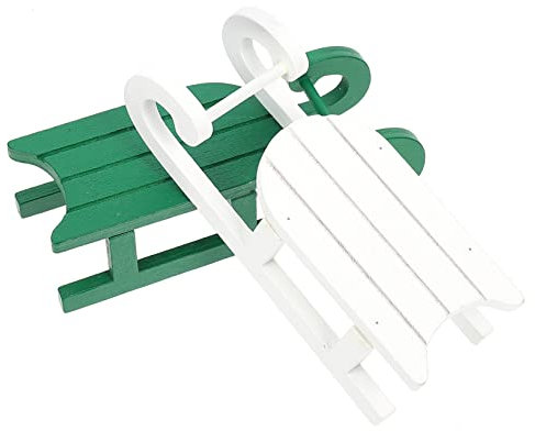 Warmhm 2stücke Weihnachtsschlitten Deko Teiliges Aus Holz Kreative Tischornamente Für Festliche Dekoration Für Wohnzimmer Schlafzimmer Und Hotels Langlebige Handwerkskunst Für