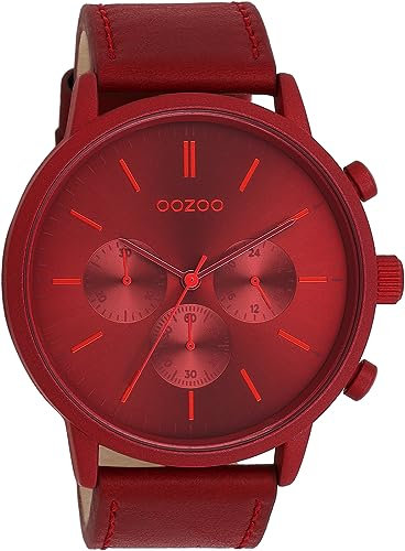 Oozoo Timepieces Herren Uhr | Armbanduhr Herren mit Lederarmband | Hochwertige Uhr für Männer | Edle Analog Herrenuhr in rund | C11207