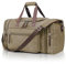 Erweiterbare Reisetasche 55L, Kompakte Sporttasche Herren Damen, Robuste Stofftasche für Reisen, Fitness und Business, Handgepäcktasche (Kaffee)