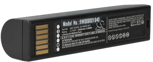 vhbw Akku Ersatz für Honeywell 50148009-001 | BAT-SCN05 für Barcodescanner POS (2400 mAh, 3,7 V, Li-Ion)