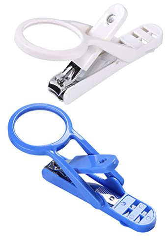 Angoily 2 Stück Tragbare Nagel Clippers Mit Lupe Für Kleine Haustiere Igel Und Hamsterpfotenschneider Ergonomisch Aus Abs Und Metall Für Kaninchen Meerschweinchen Vögel Und Reptilien