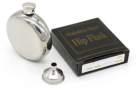 Cabilock matraz para hombre petaca de bolsillo petaca redonda petaca de metal mini matraz petacas de bote de vino redondo olla de vino portátil lustroso frasco embudo
