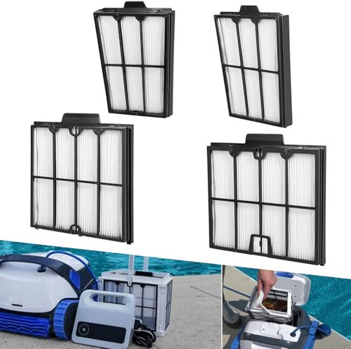 9991467-R4 Ultrafeine Filterpaneele, Ersatzteil-Set, passend für Maytronics Dolphin Active 20 30 40 60, Advantage Ultra, Explorer E30 E50 E70, Proteus DX4, S200 S300 S400, T35, Triton PS Poolreiniger