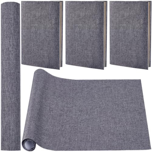 craspire 130 x 30 cm Leinen-Buchtuch, Dunkelgrau, Bücher, Bindestoff, Oberfläche Mit Papierrücken, Dicht Gewebtes Tuch, Bücher, Alben, Scrapbooking, Archiv-Einband, Schutz, Buchbinderbedarf