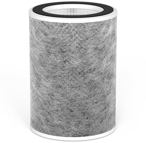 True HEPA Filter Replacement for Shark Clean Sense HP200 HP201 HP202 HP200C HP232 HP301 HP302 HC502 UA205 AP1000 Max Air Purifier, Part Number HE2FKBASMB HE2FKBAS HE2FKPET HE2FKPRO, 1