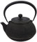 Iwachu Arare Gusseisen Teekanne - Schwarz-Silber 1.2L