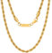 VEXXS Goldkette Herren Kordelkette 4mm03