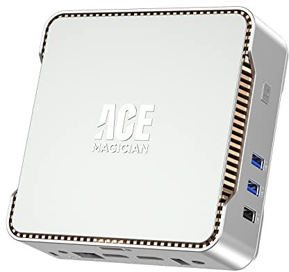ACEMAGICIAN Mini PC Celeron N5105, 12 Go DDR4 256 Go SSD, Micro ordinateur de bureau, prend en charge 4K HD Dual HDMI, WiFi double bande 2.4G/5G, BT 4.2, Gigabit Ethernet