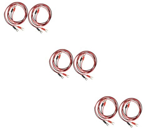Vaguelly 3sets Phonograph Turntable Ground Cable Wire Insulated Test Leads for Record Player 4pcs*3