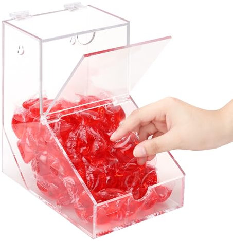 GerayMer Laundry Pods Container, Acrylic Laundry Room Decor with 2 Lid, Candy Dispenser Organizer, Dishwasher Pod Holder for Home, Laundry Room, Kitchen Stand or Wall Mount