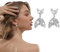 WUSJCOF Créoles Coquillage Femme, Clous d'oreilles Perle Coquille Saint-Jacques, Boucles d'oreilles Vintage Boho, Bijoux Sirène, Créoles Coquillage Nacre Blanche pour Femmes et Filles