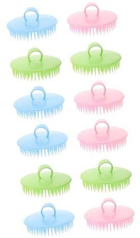 SAFIGLE 2 Sätze Shampoo-bürste Haarbürste Kopfhaut Massage Waschen Eber Kopfwäscher Haarduschpinsel Bürste Für Friseur Haarwaschbürste Friseur Bürsten Pp 6 Stück * 2