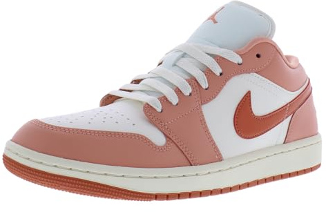 Air Jordan 1 Low Women's Shoes (Sail/Light Madder Root/Pale Ivory/Madder Root), Sail/Light Madder Root/Pale Ivory/Madder Root, 5 UK