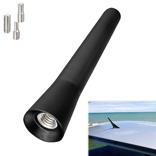 Menibeuty Kfz Antenne 6.5CM Kurzstabantenne, Autoantenne Kfz Stabantenne, Autoantenne Kurz Dachantenne Auto Kompatibel mit BMW Mini Cooper Opel Citroen VW Polo Bettle FIAT FM AM Autoradio
