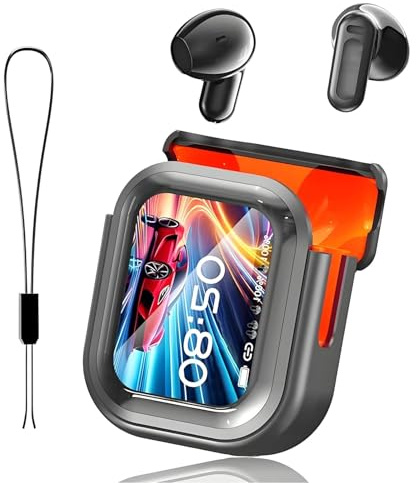 NE20 Traduttore AI Auricolare, 3 in 1 Traduzione in tempo reale con fino a 165 lingue e app, 8 modalità di traduzione, Bluetooth 6.0 Auricolari senza fili con touch screen e suono Hi-Fi, per