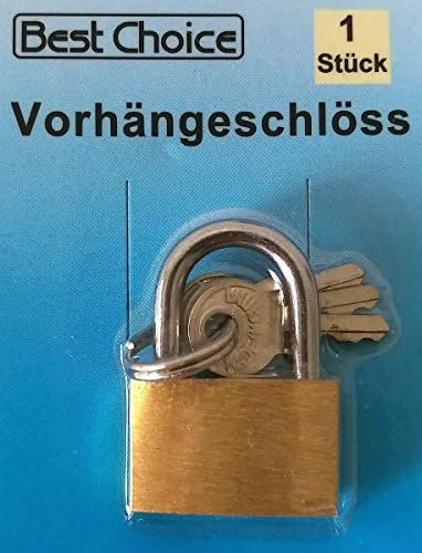 Vorhängeschloss - Vorhangschloss 20mm + 2 Schlüssel
