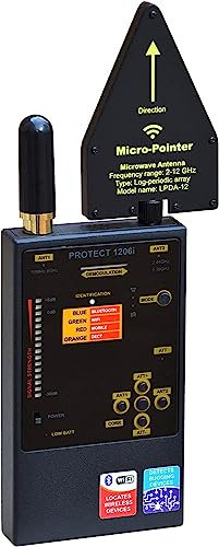 KJB DD1206 Professional Digital Radio Frequency RF Bluetooth, GSM (Cellular), WiFi, Detector Hunter Sweeper