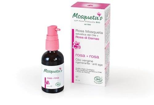 Mosqueta's Huile de Rose Musquée Sauvage du Chili + Rose de Damas