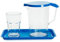 Harfield Blue 750ml Jug & Cup Bedside Locker Set Virtually Unbreakable Polycarbonate Plastic