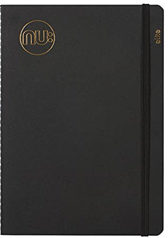 Nu Notizbücher – Kraft-Serie – Schwarzer genähter Rücken A5 Notizbuch – Schreibwaren-Notizbücher – Professioneller Notizblock – 80 Seiten