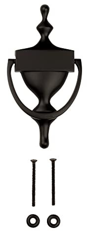 National Hardware N336-218 Türklopfer in ölgeriebener Bronze, 17,8 cm, 17,8 cm