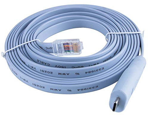 FTDI Câble USB C Type C vers RJ45 RS232 Console Routeur Série pour Cisco/Huawei Routeur vers Ordinateur Portable (3,6 m)