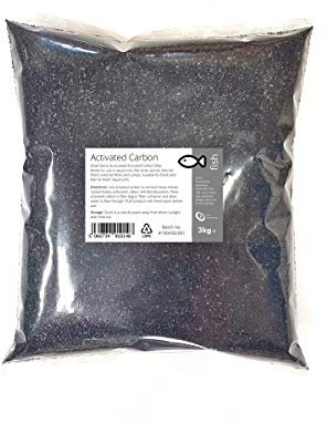 Intralabs Activated Carbon 3kg - Small Charcoal Granules Fish Tank Filter Media Aquariums