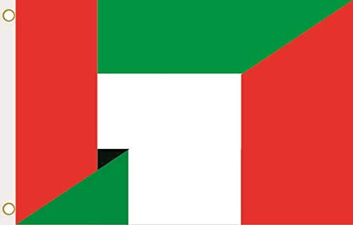 U24 Flagge Fahne VAE-Italien 90 x 150 cm