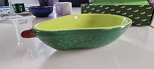 healthy & caring Cuenco de aguacate de cerámica de - Tamaño perfecto para comidas y aperitivos saludables - Cantidad limitada disponible