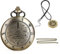 Tiong Mode Quarz Taschenuhr Set für Herren, Quarz Taschenuhren mit Geschenkbox für Halloween, Weihnachten, Vatertag, Geburtstag Geschenke, Cf1034
