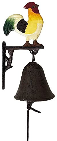 zeitzone Türglocke Hahn Glocke Landhausstil Gusseisen Rustikal Antik-Stil