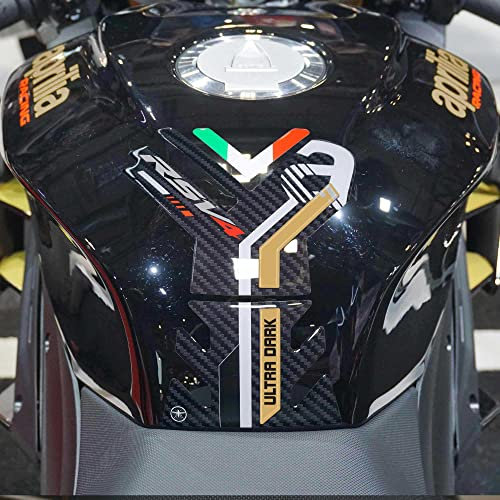 labelbike - 3D Aufkleber für Motorrad-Tankschutz, kompatibel mit Aprilia RSV4 1100 2021-2023 - Farbe Gold