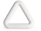 Fitfiu Fitness Triangular Kettlebell - 3,2kg Kettlebell mit ergonomischem Stahlgriff aus weißem, weichem Silikon für Kraft- und Cardioeinheiten Shapes Collection