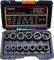PANOVOS 14PCS Schrauben Schrauben Muttern Extraktor Sockel Set, Stripped Lug Nut Remover, Extraktion Set zum Entfernen beschädigter, gefrorener, rostiger, abgerundeter Bolzen, Muttern für Schrauben