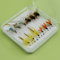 YAZHIDA | Fly Fishing Fly Fishing Set | Dry Fly | Wet | Nymph | One Mini Fly Box | (Adams/Black Fur Mise)