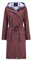 YUNCLOS Veste longue imperméable à capuche légère pour femme - Coupe-vent - Trench d'extérieur, Rouge, 3XL