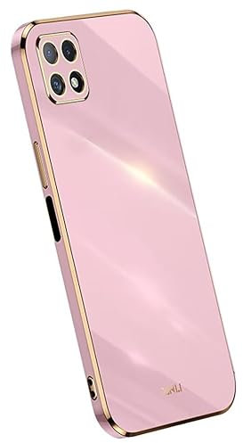 Topme Silikonhülle für Samsung Galaxy Note10 Lite/Galaxy A81 (6.7 Inches), [handyhülle im Goldrand-Stil] - Violett