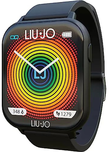 LIU JO Time Damen Smartwatch 44x38mm Silikon, in der Farbe Schwarz, SWLJ063