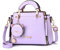 FGJKKK Geldbörsen und Handtaschen für Frauen Damen Mode PU Leder Top Griff Satchel Schultertaschen Kleine Totes Crossbody Taschen, Violett