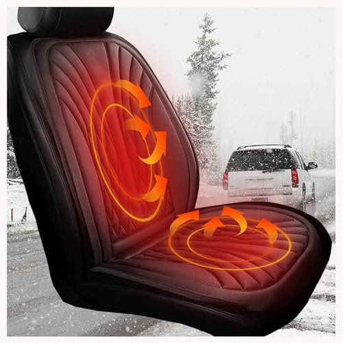 Funda de asiento con calefacción, dos niveles de almohadilla de protección de control inteligente, fundas de asiento calefactadas de comodidad profesional para coches, adecuado para asiento del