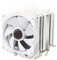 ciciglow Dissipatore CPU, 9CM Dual Tower 6 Heat Pipes Ventola di Raffreddamento Doppia CPU 3pin Bianco Computer CPU Air Cooler con Staffa per 775 1150 1151 1155 1156 1200 1700 1356