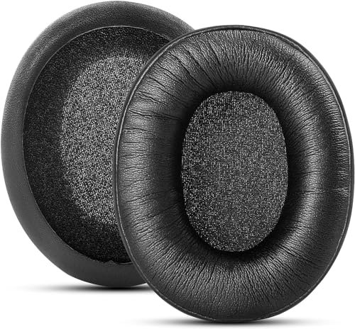 Replacement Ear Pads Cushions for HyperX Cloud II Cloud 2 Cloud Alpha Wireless Headphone Headsets, Premium Memory Foam and Leather Fabric (Black)
