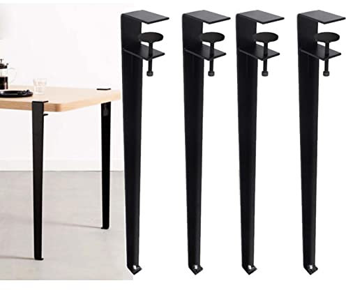 Möbelbeine, Haarnadelbeine, Möbelfüße, 4 Stück, Metall, F-Form, Tischbeine, Esstisch-Stützbeine, verstellbare Höhe, für Aufbewahrung, Couchtische, Computertisch, Möbel und andere (B hoch: 40 cm)