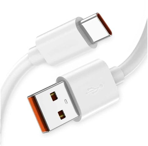 Cable Carga Rápida para Xiaomi 120W Max. Cable USB 6A Carga Rápida 65W Max, Cable USB C Turbo Charge para Xiaomi, Android Auto. Cable USB C 65W 6A para Mi 11 Ultra, Xiaomi/Redmi POCO Black Shark