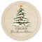 Logbuch-Verlag 200 Weihnachtssticker Frohe Weihnachten Aufkleber auf Rolle rund beige schlicht 4 cm Weihnachtsetiketten