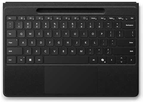 Microsoft Surface Pro Flex Keyboard (nur Tastatur mit Stiftschlitz) – Schwarz