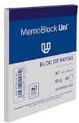 Unipapel, Pack 10 Blocs de Notas Pequeños, Tamaño a7, 80 Hojas Lisas, Papel 60g Microperferado, 10x8,2cm, Cotnratapa Resistente, Memoblock Uni