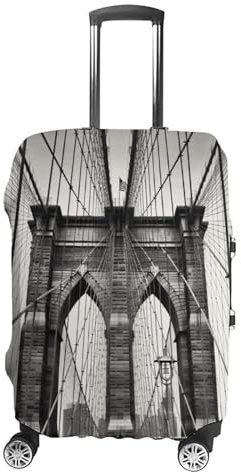 DJUETRUI Reisegepäck-Abdeckung, waschbar, Brooklyn Bridge, modischer Koffer-Schutz, Handgepäck-Abdeckung, Koffer, passend für 48,3 - 81,3 cm Gepäck, Brooklyn Bridge, L