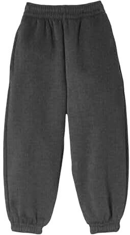 VEARZ Unisex Kids PE Fleece Joggers - Boys Girls School Jog Pants Elasticated Cuff Jogging Sweatpants Tracksuit Bottoms Age 2-13 Years